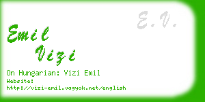 emil vizi business card